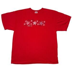 Anvil Unisex Red Graphic Patriotic T-Shirt, XL